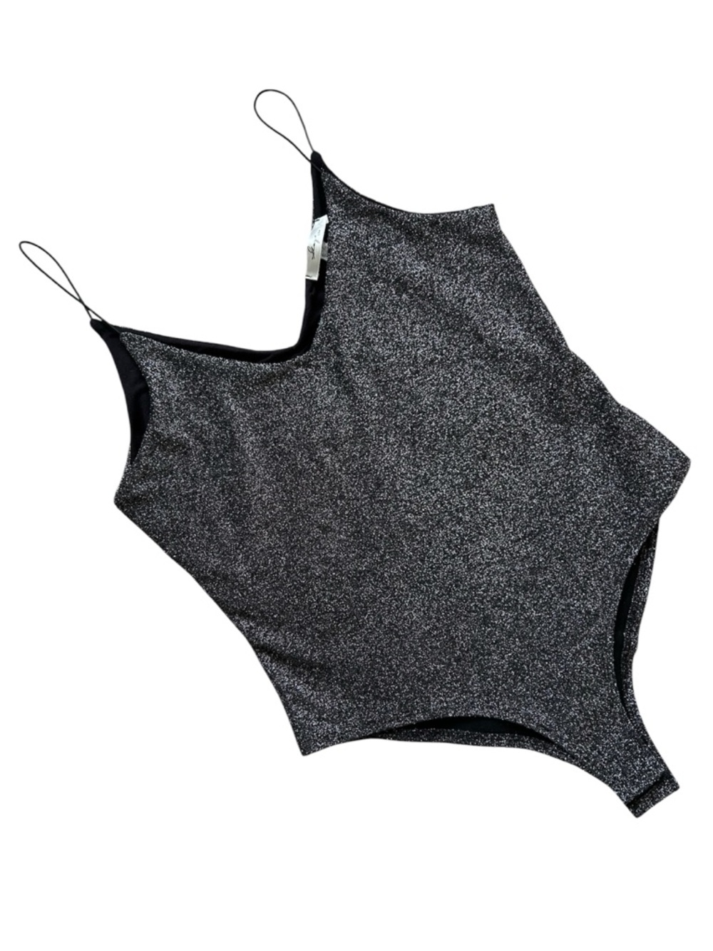 Festival Rave Glitter Bodysuit | Silver Cybercore Gaze USA One Piece